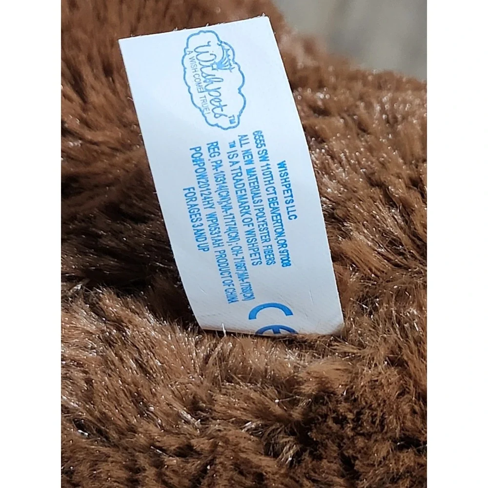 Wishpets Plush Buffalo Bison 2015 Brown 19